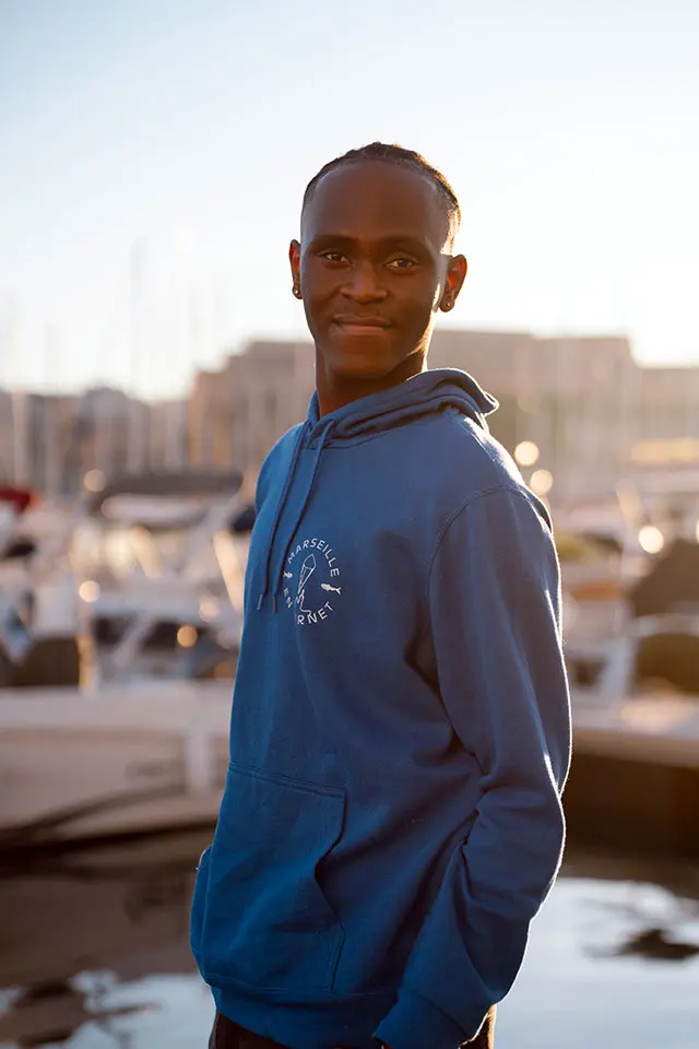 Sweat capuche unisexe vieux port